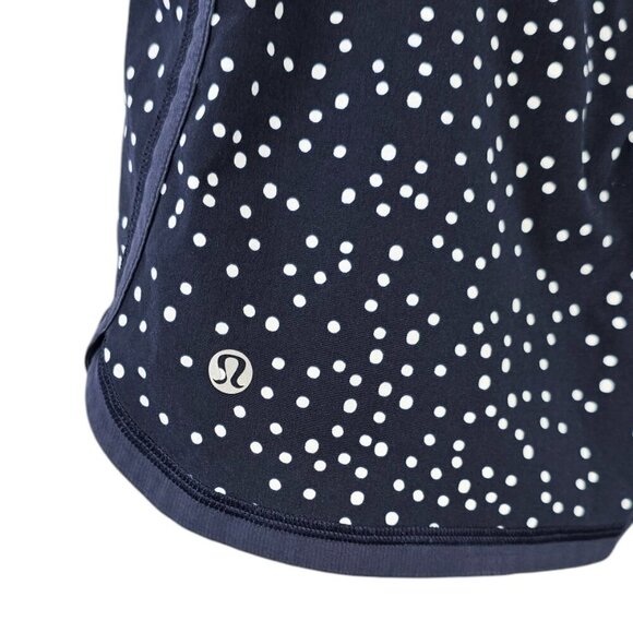 Lululemon Womens Groovy Run Shorts, Dot Navy, Athletic, Lined, Size 8 - Picture 4 of 8